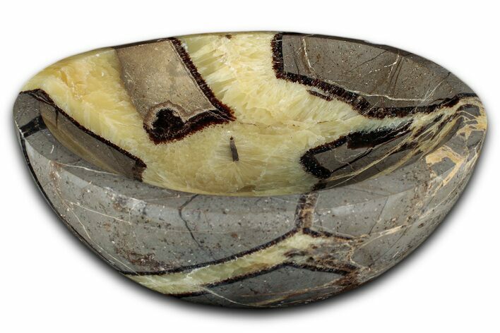 Eye-Eatching, Polished Septarian Dish - Madagascar #350243